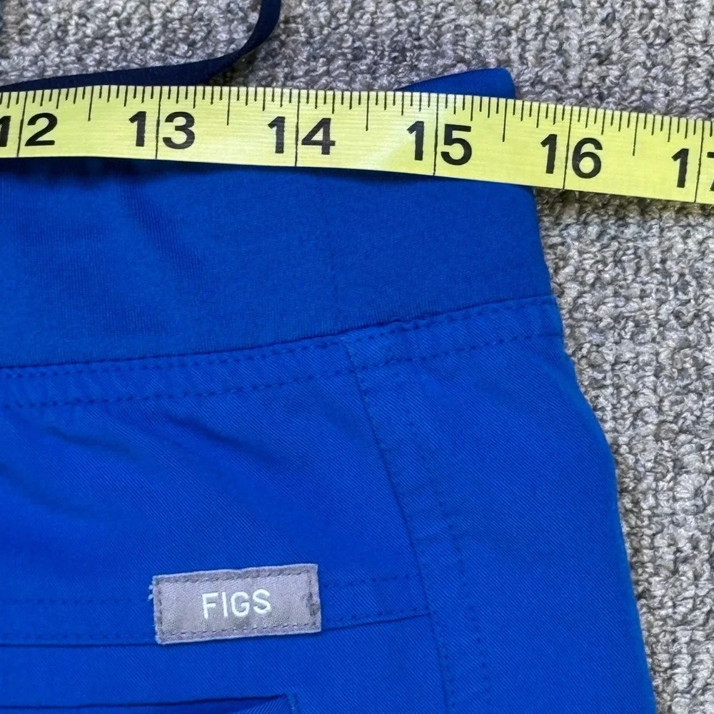 FIGS Axim Cargo Scrub Pants Mens Small‎ Short Royal Blue Medical Uniform